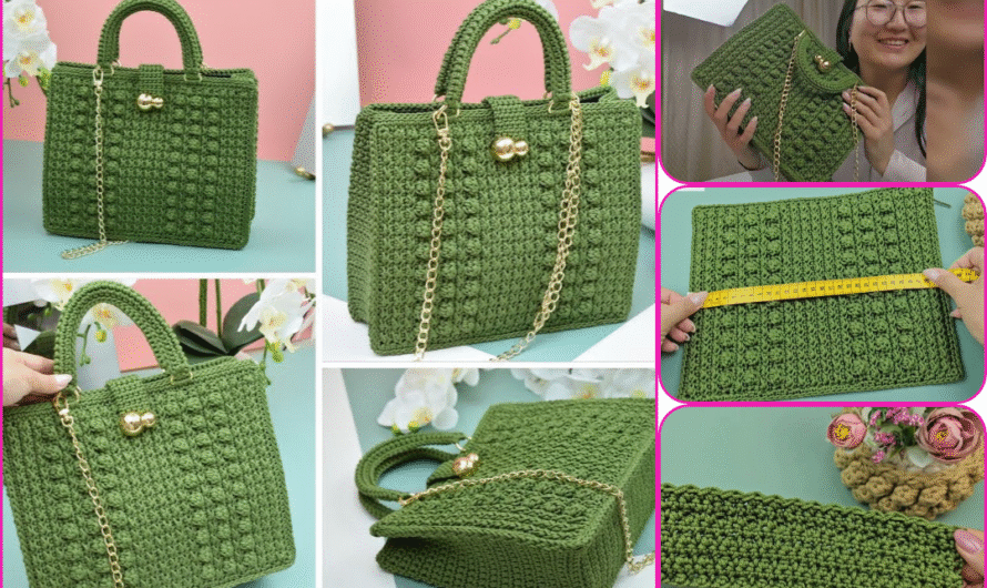 🧶 DIY Chic Crocheted Cord Bag (Bump Pattern)