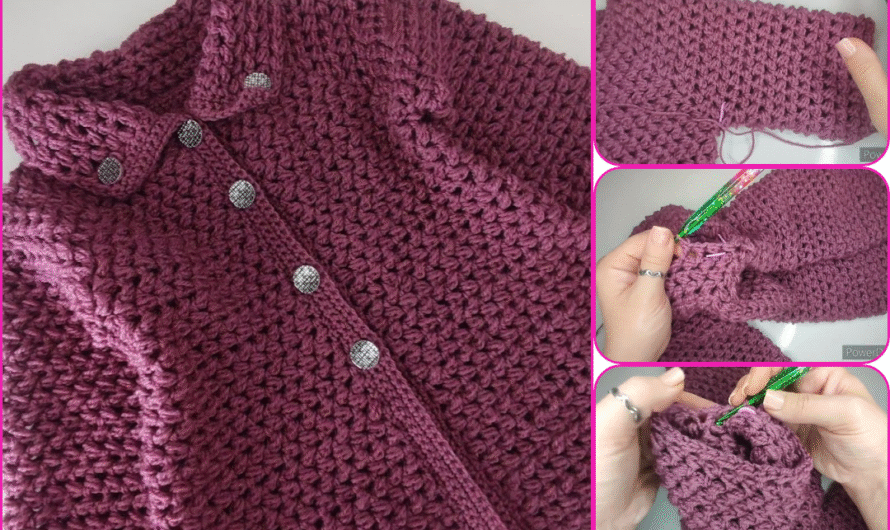 🧵 How to Crochet a Beaded Cardigan – Step-by-Step Guide