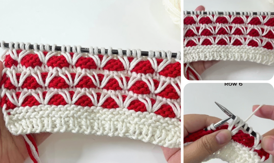 🧶 How to Make Easy and Beautiful Knitting Patterns – Pattern 24 (Diamond Lattice)