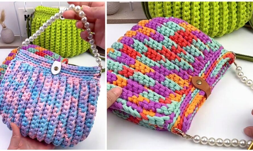 🧵 How to Make Easy Crochet Bag for Beginners 🤗