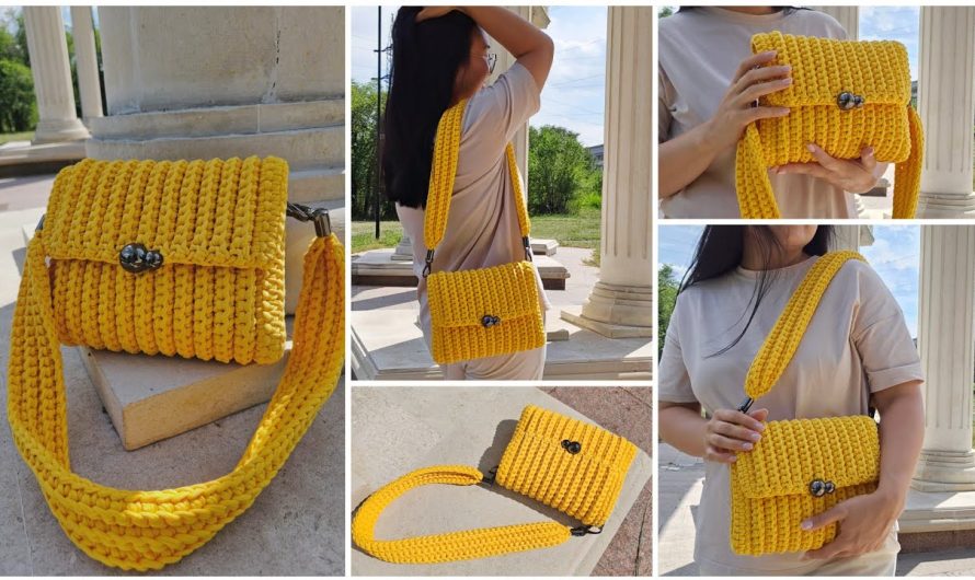 🧶 SIMPLE CROCHET CROSSBODY BAG PATTERN