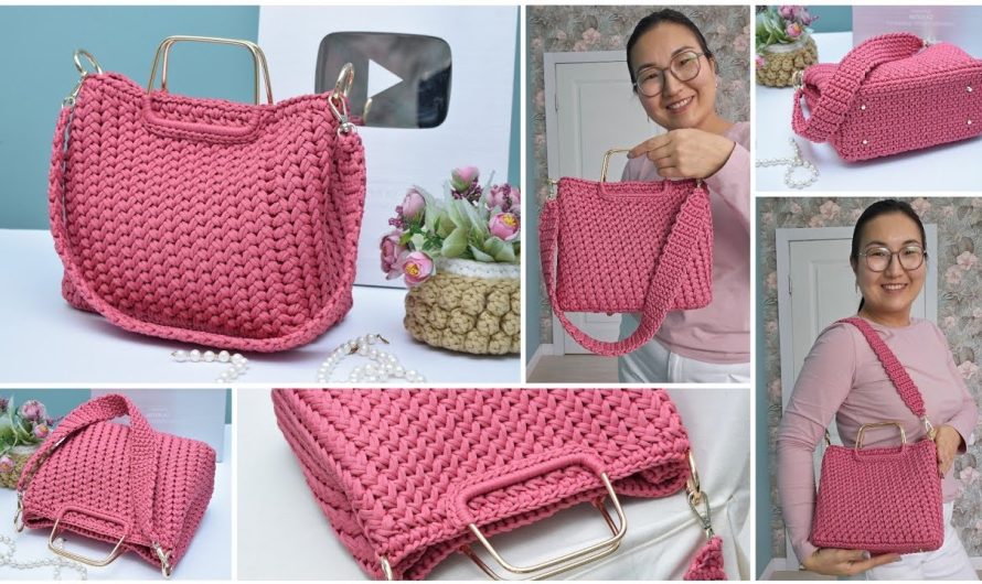 🧶 Project: Crochet Braid Pattern – Large Cord Bag