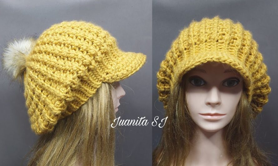 🧶 How to Knit a Beret with Visor — Step-by-Step