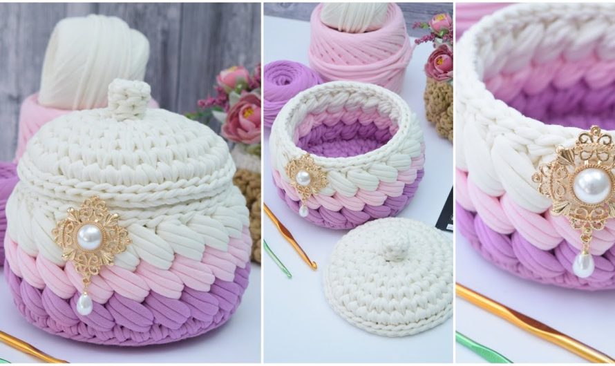 🧶 Crochet Marshmallow Basket Tutorial (Beginner-Friendly)