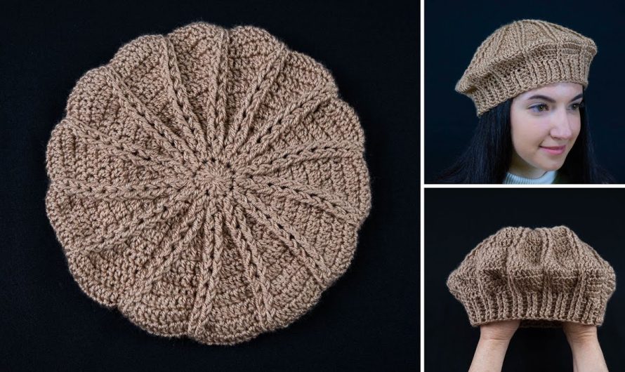 🧶 Easy Crochet Beret Hat Tutorial