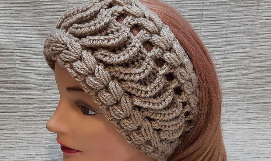How to Make A crochet headband with a very simple and original pattern❤only 2 rows!
