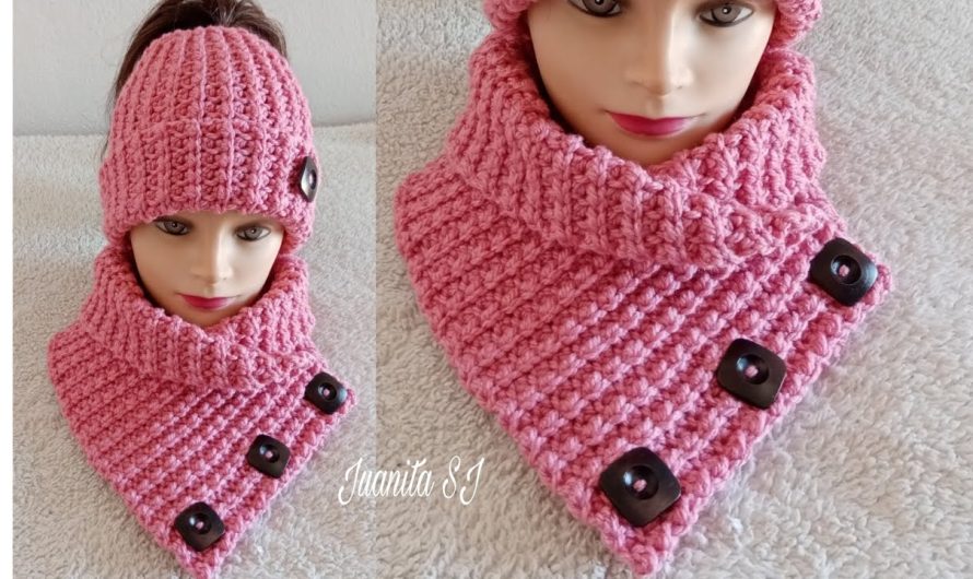 🧶 HOW TO MAKE A STEP-BY-STEP CROCHET NECK AND SCARF SET
