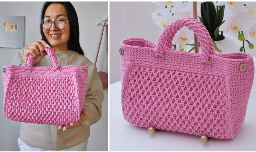 🧶 How to Make a Honeycomb Crochet Bag for a Beautiful Look