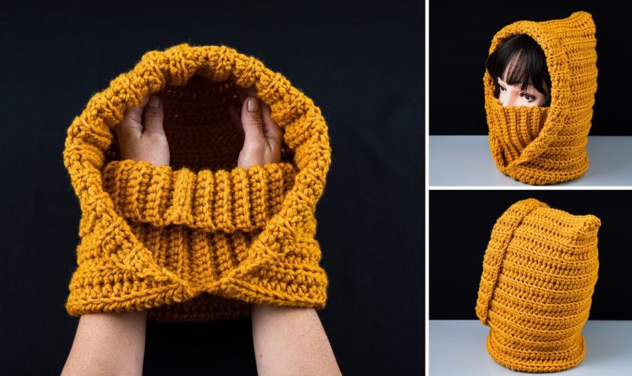 How to Make Simple crochet balaclava/snood/scarf