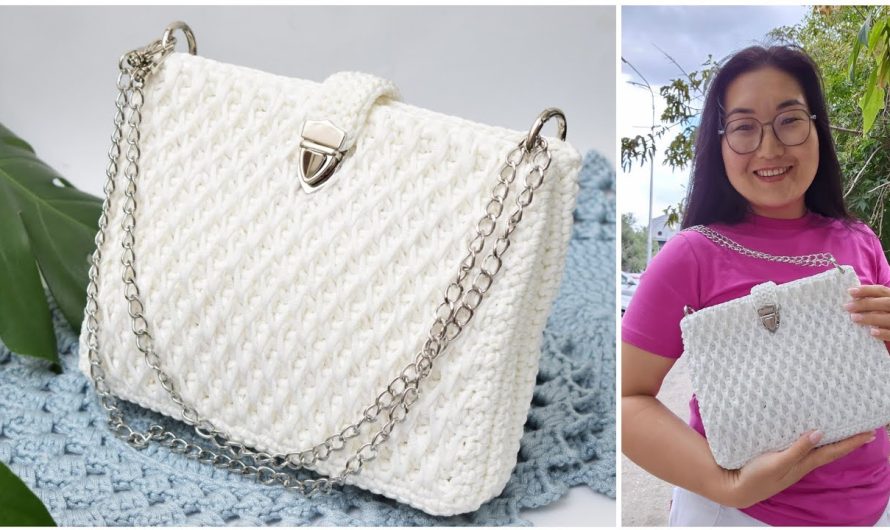 🧶 Project: Honeycomb Pattern Crochet Bag Using Polyester Cord