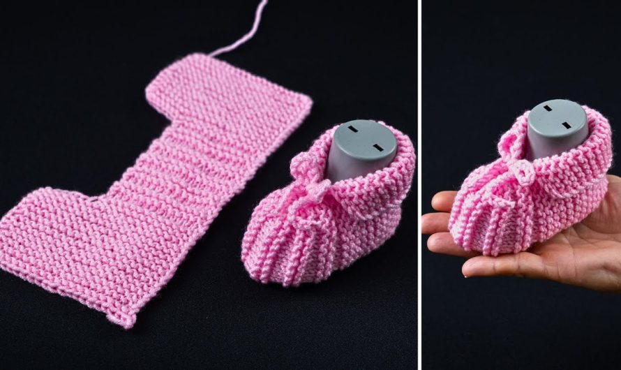 🧵 How to Crochet Simple Baby Slippers (6–9 months)