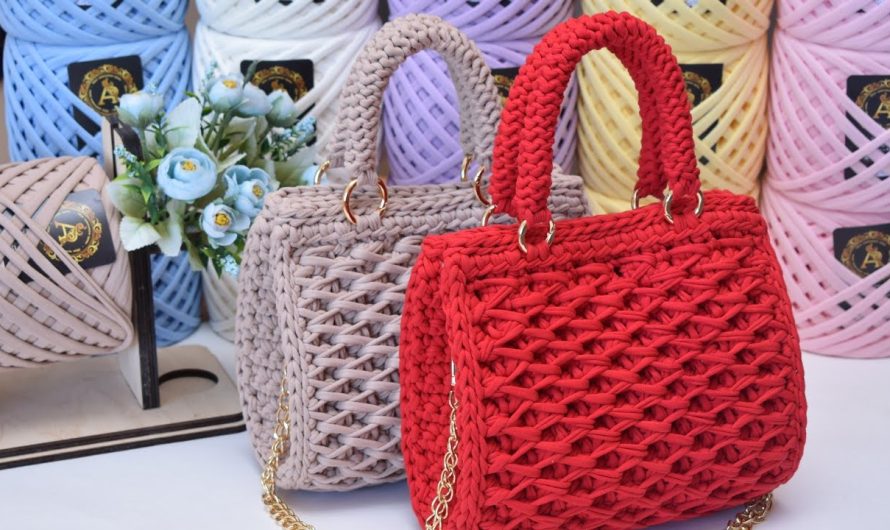 How to Make Crocheted bag with honeycomb pattern