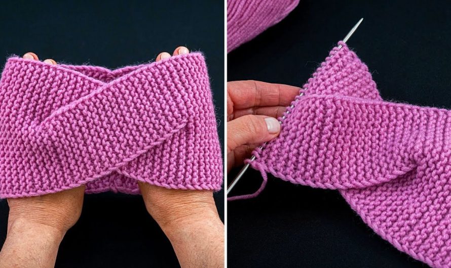 How to Make A simple knitted headband – knitted very simple, anybody can handle it!