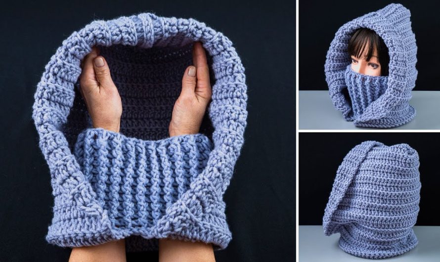 How to Make Simple crochet balaclava/snood/scarf easily for beginners!!
