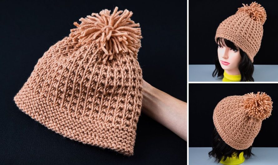 How to Make A very simple knitted hat – an interesting stitch pattern!