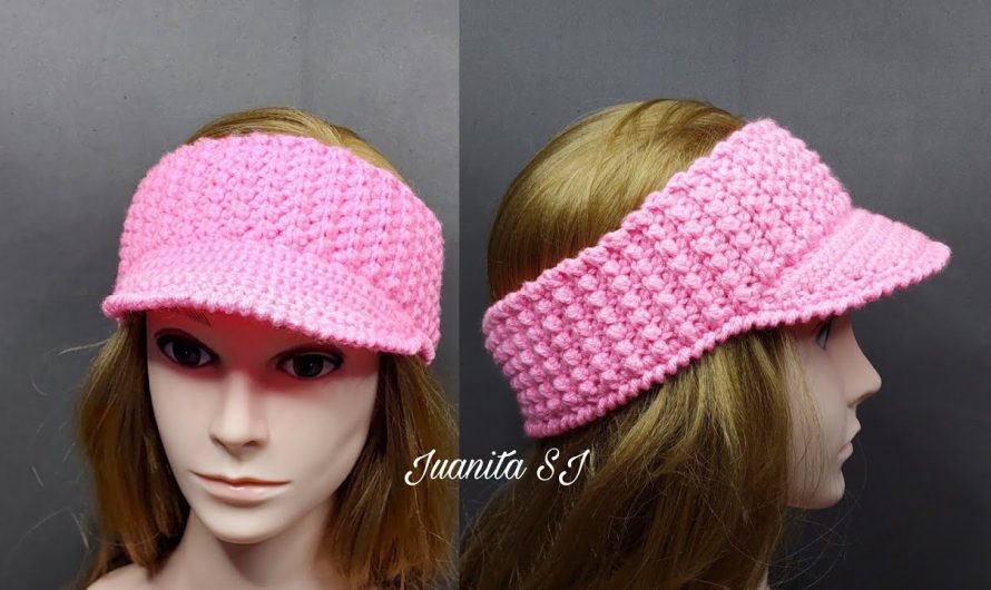 🧶 How to Make a Crocheted Headband with Visor (Step-by-Step Instructions)