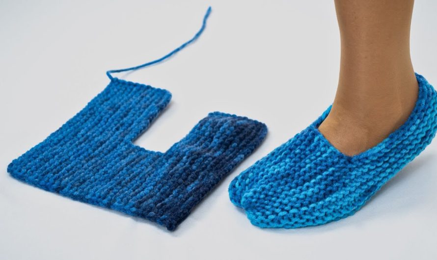 🧦 Easiest Knitted Slippers for Beginners