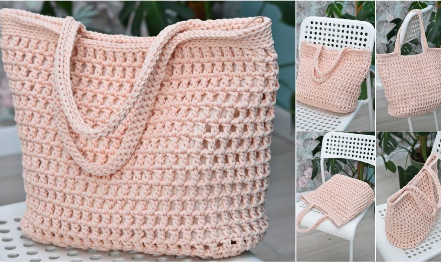 How to Make a Crochet Net Bag | Easy Beginner Crochet Pattern Tutorial