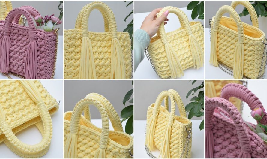 🎥 “How to Make Handmade Bag Handles with Tassels – Crochet Pattern Tutorial”