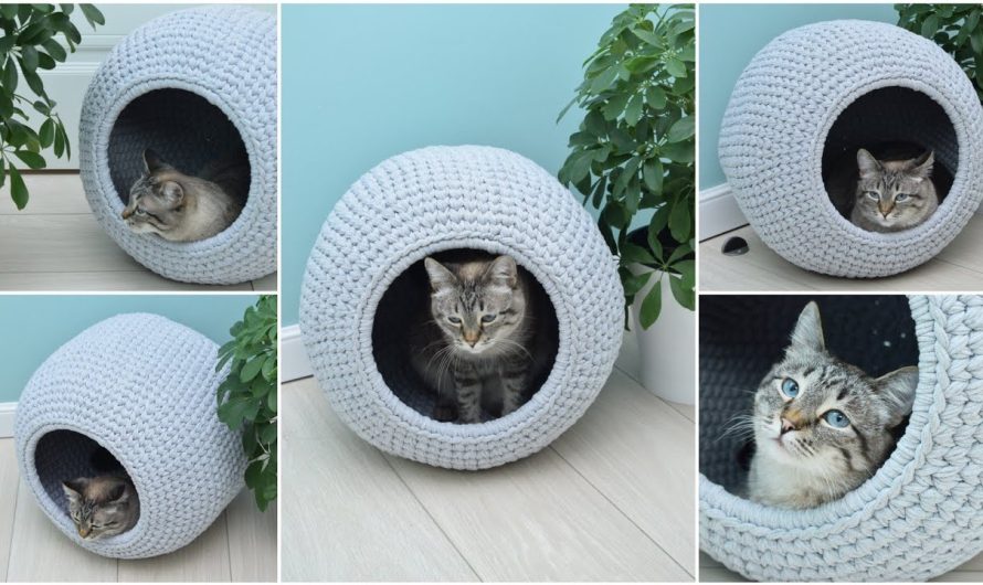 🐾 Crochet Cat Basket Tutorial
