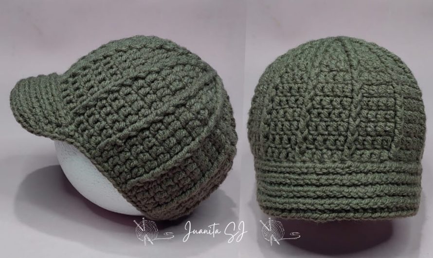 🧶 Crocheted Visor Hat — Step-by-Step Guide