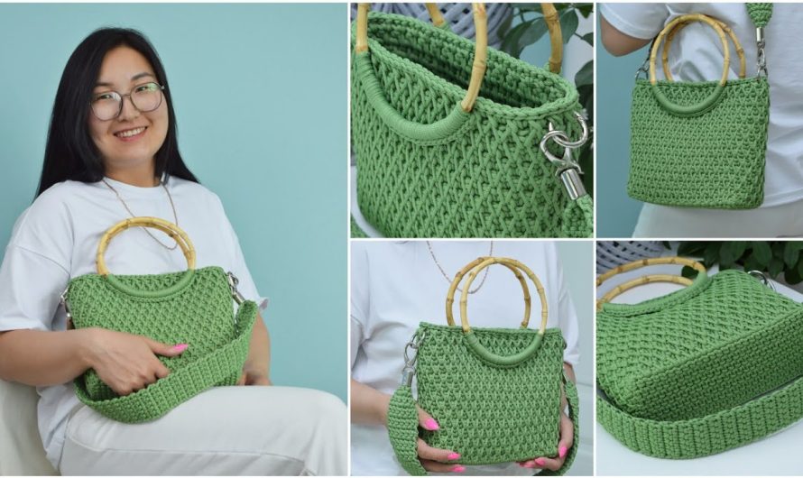 How to Make Crochet honeycomb pattern in a circle A beautiful handbag Crochet pattern