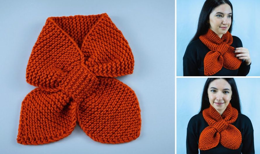 How to Make a Beautiful Knitted Scarf-Snood for Beginners