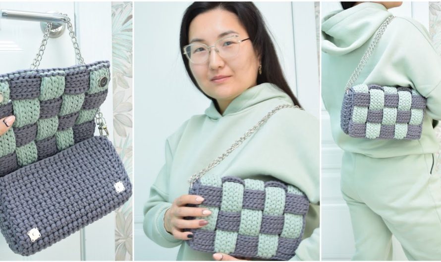 How to Make a Two-Tone Woven Crochet Bag