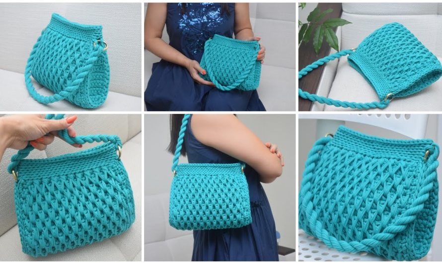 How to Make Amazing Crochet Handbag with Honeycomb Pattern