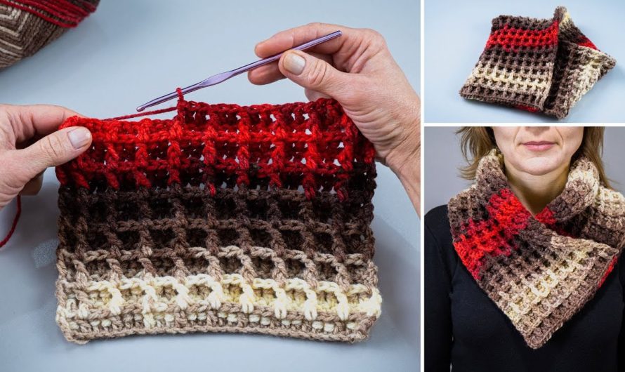 How to Make a Crochet Snood-Scarf Simply and Quickly (For Beginners)