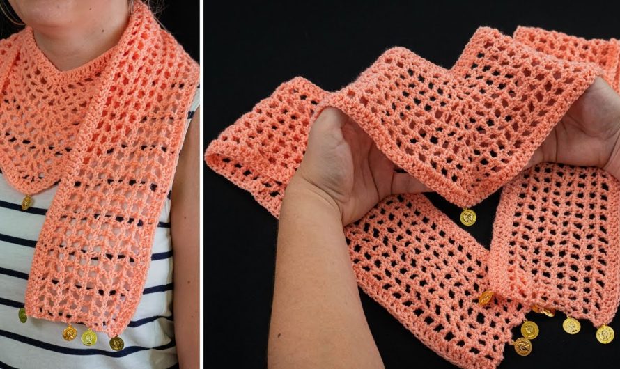 How to Make a V-Shaped Crochet Scarf for Yourself or as a Gift