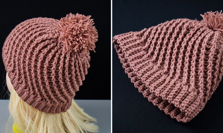 How to Make a Simple Crochet Hat with a 3D Stitch Pattern
