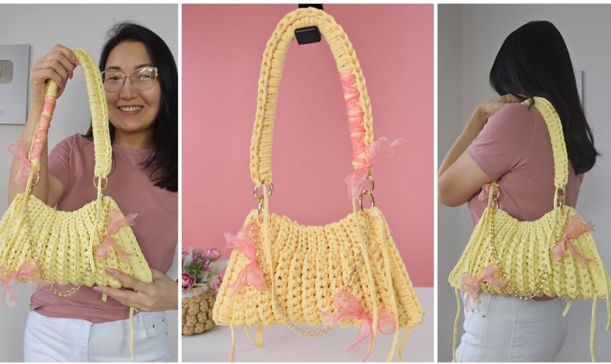 How to Make a Mini Bag from Recycled T-Shirt Yarn