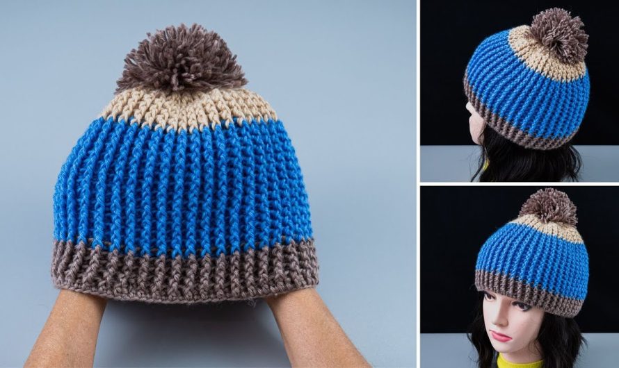 How to Make a Crochet Hat Out of Leftover Yarn (Simple Stitch Pattern)