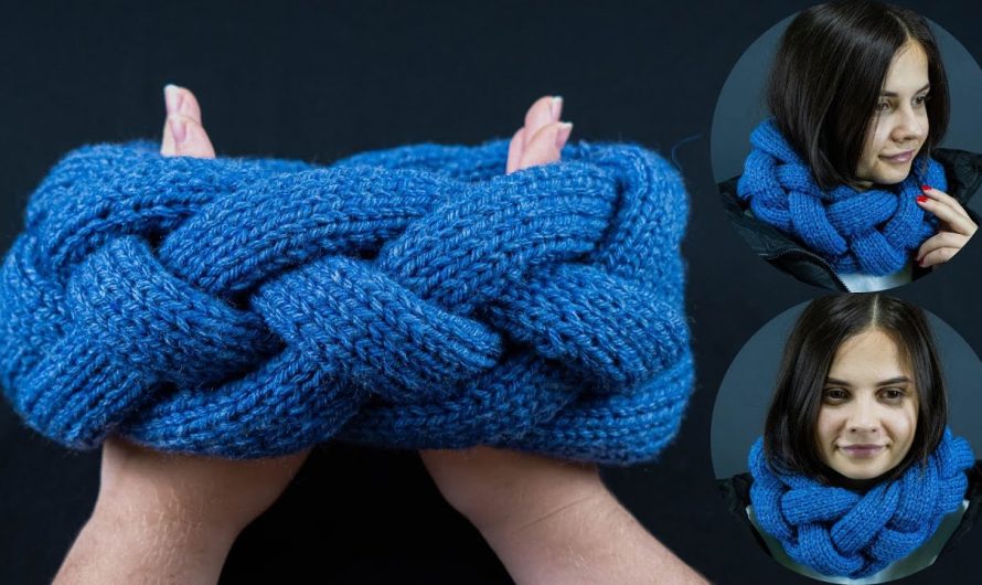 How to Make an Unusual Knitted Snood/Scarf Very Simply – Detailed Tutorial