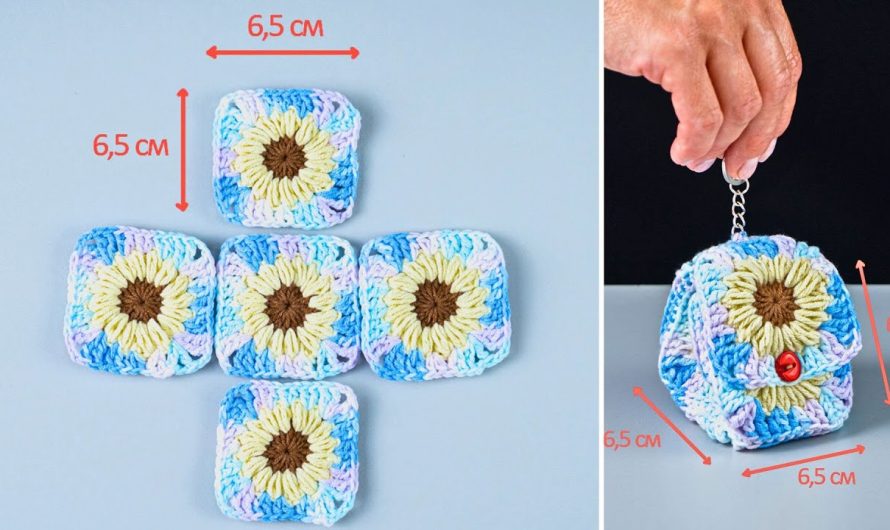 Easy Crochet Granny Square Wallet