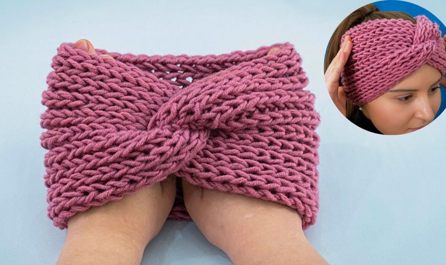 A headband with a simple pattern – it’s knitted easily, looks amazing!