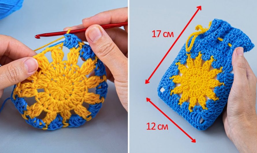 How to Make an Easy Crochet Granny Square Pouch