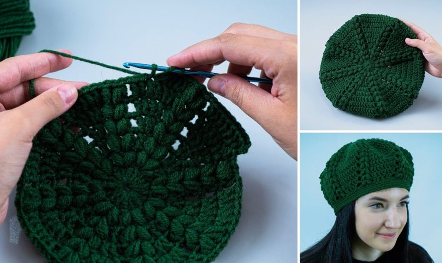 How to Crochet a Cap/Beret – Detailed Tutorial