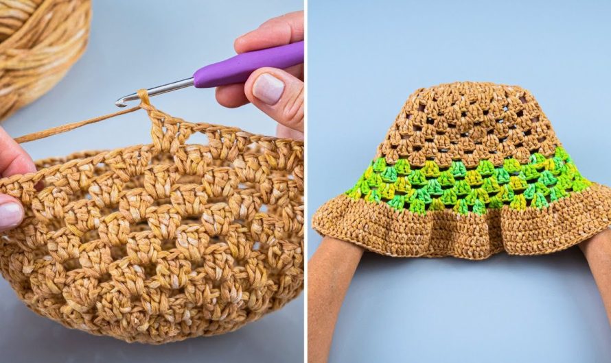 How to Make a Granny Square Bucket Hat Easily