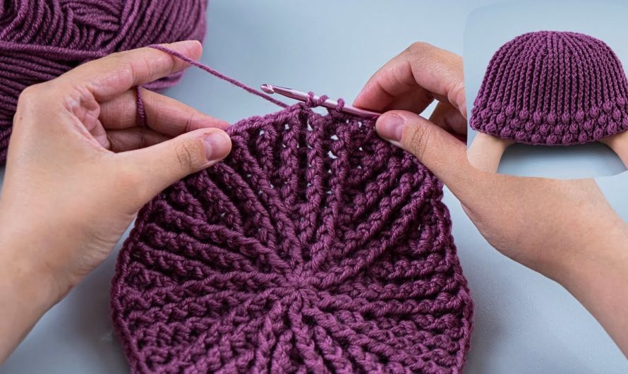 How to Make a Simple Crochet Cap with a Voluminous Pattern