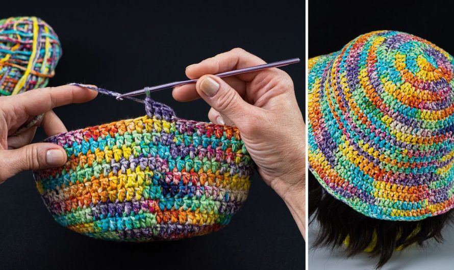How to Make a Very Easy Beginner Crochet Summer Bucket Hat Tutorial