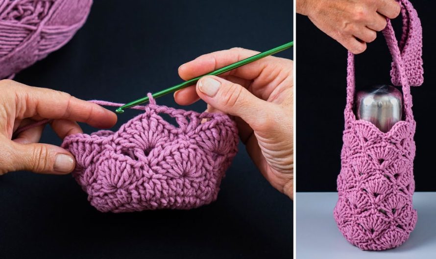 How to Make an Easy Crochet Bottle Bag or Phone Bag