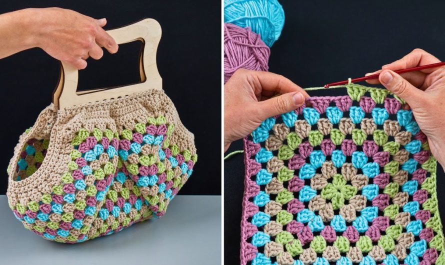 How to Make an Easy Granny Square Crochet Bag