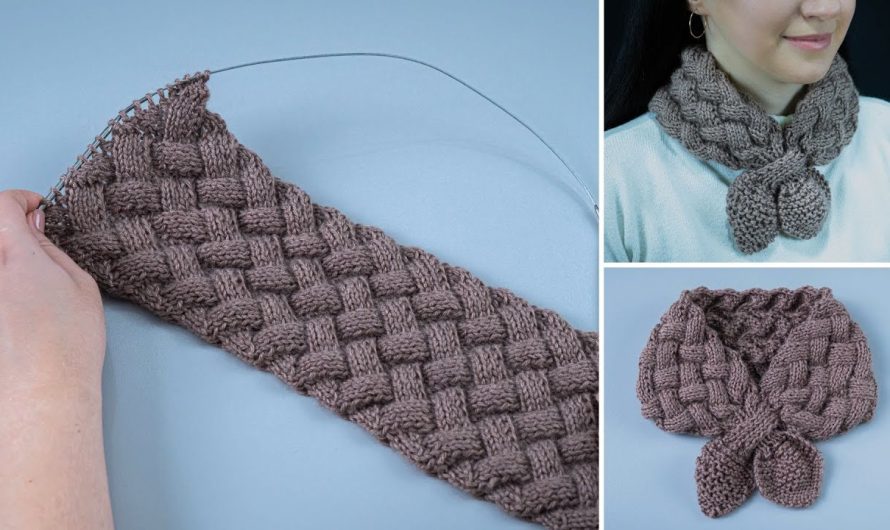 How to Make a Very Simple Knitted Handmade Scarf / Snood for Spring