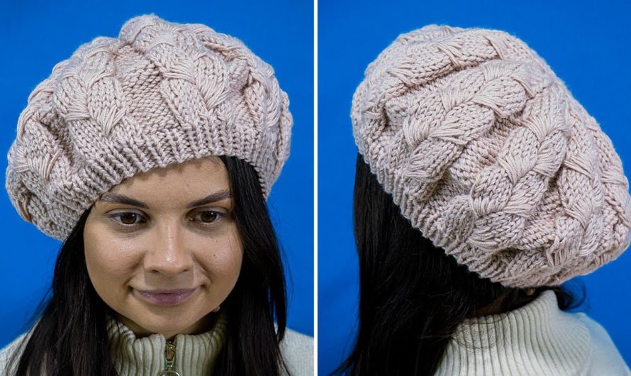 How to Make a Knitted Beret with an Amazing Pattern – A Detailed Tutorial 🧶✨