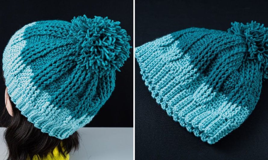 How to Make a Crochet Hat with a Relief Stitch Pattern (Simple Method)