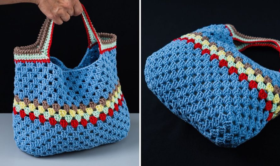 How to Make a Very Easy Crochet Tote Bag for Beginners